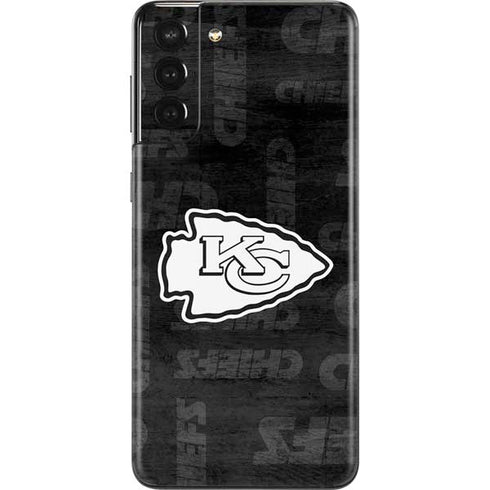 NFL Kansas City Chiefs Black & White Galaxy S21 Plus 5G Skin